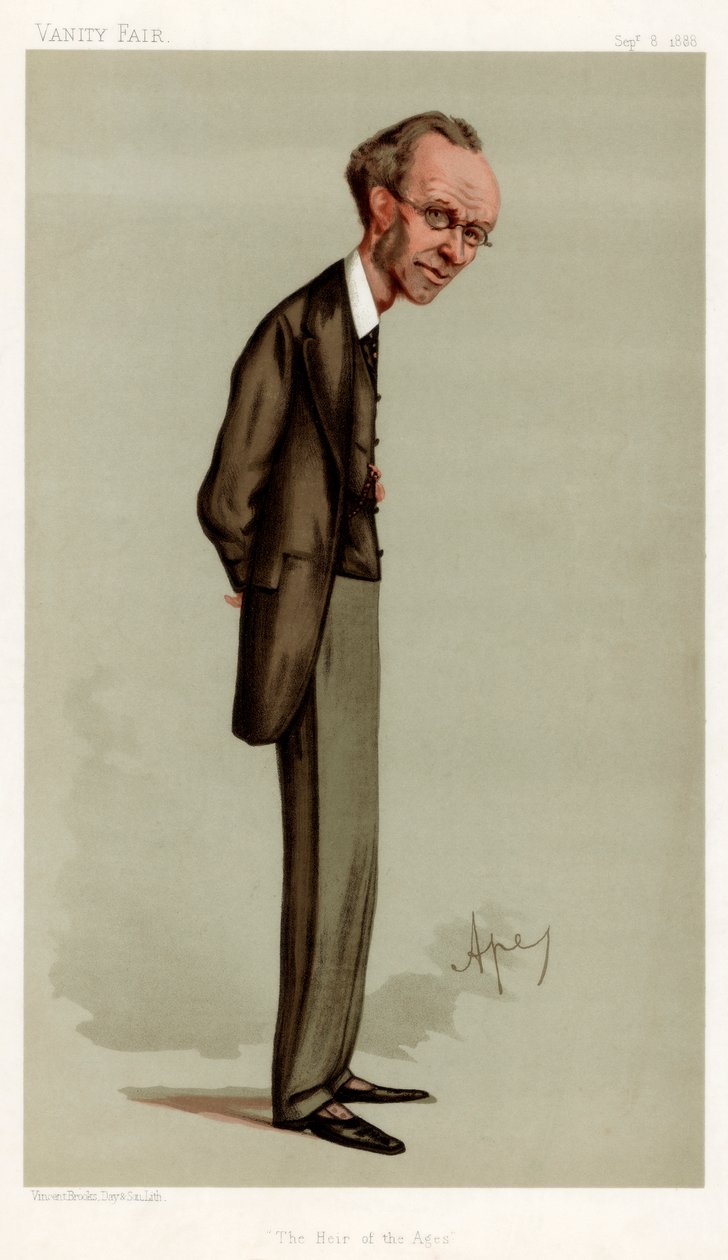 Çağların Varisi, James Payn, İngiliz romancı, 1888. by Carlo Pellegrini
