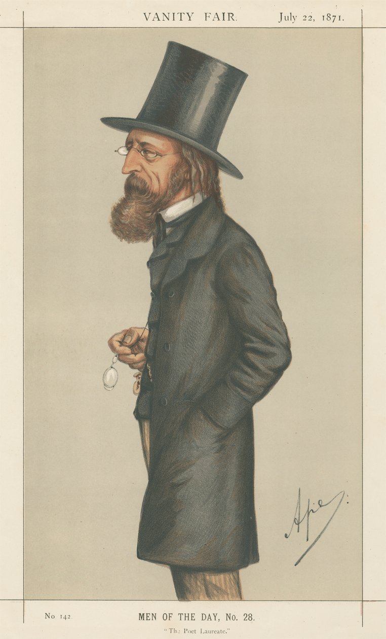 Şair Ödüllü Lord A. Tennyson (Vanity Fair serisi) by Carlo Pellegrini