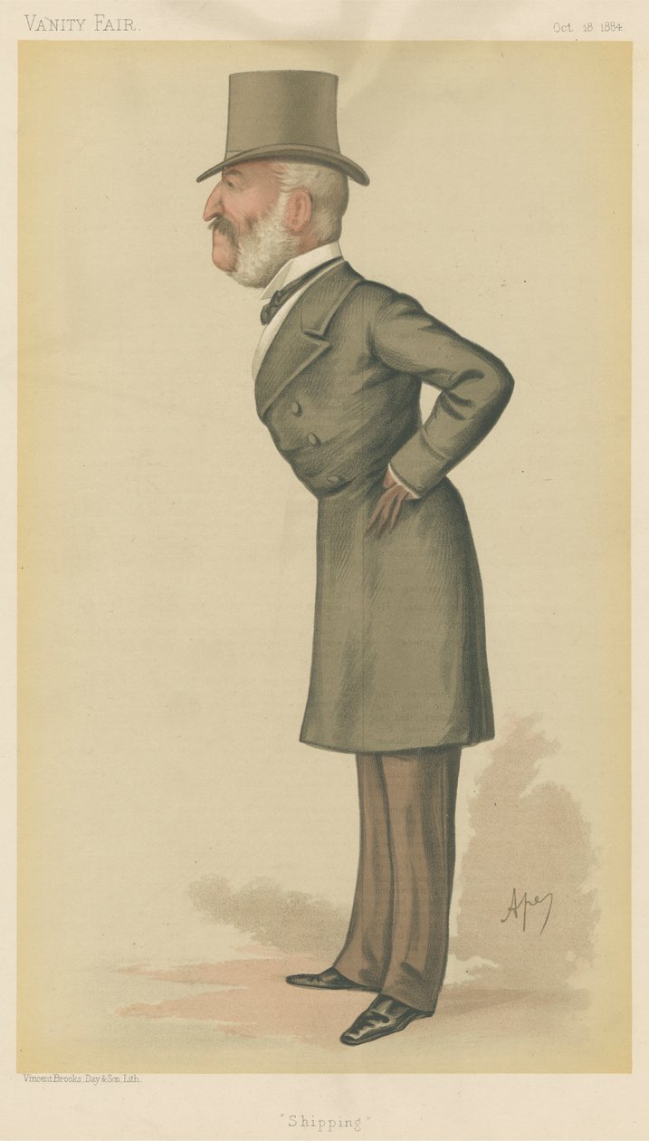 Vanity Fair: Sevkiyat Yetkilileri; 'Nakliye', Bay Charles Mark Palmer, 18 Ekim 1884 by Carlo Pellegrini