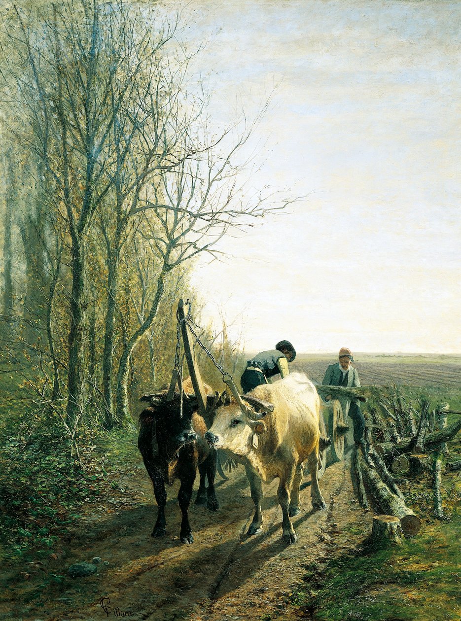 Beklenen vergi (vagona bağlı öküz) by Carlo Pittara