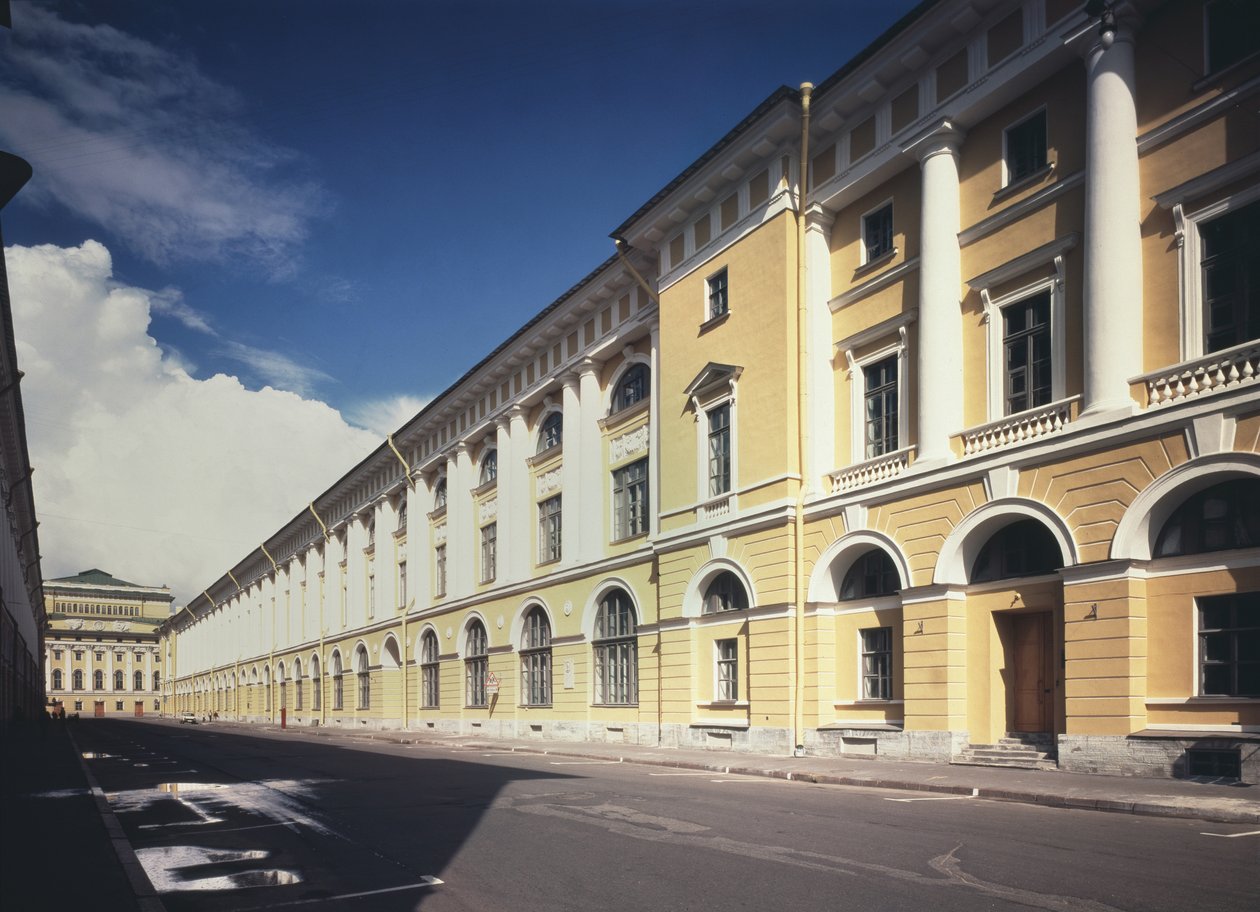 Saint Petersburg'daki Mimar Rossi Caddesi, 1828-1832 by Carlo Rossi