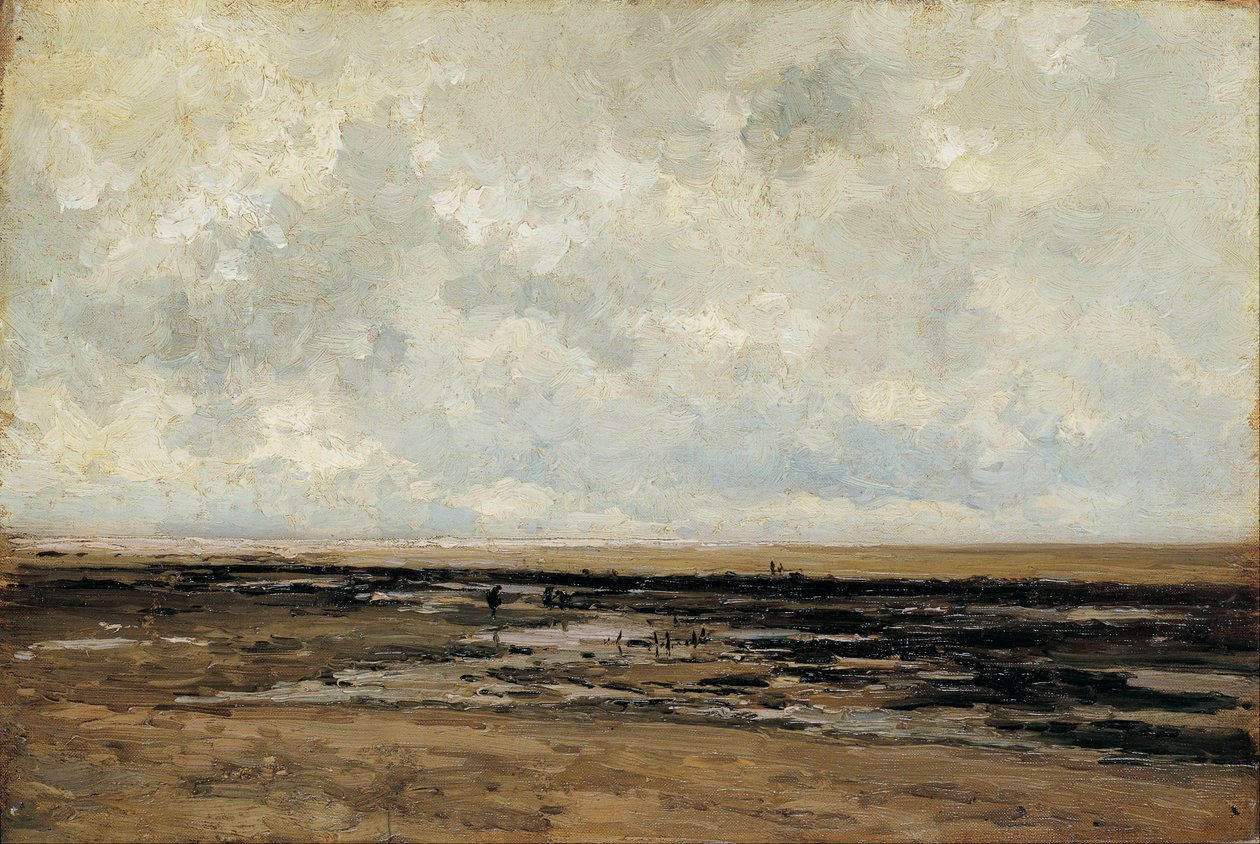 Villerville Plajı. Normandiya by Carlos de Haes