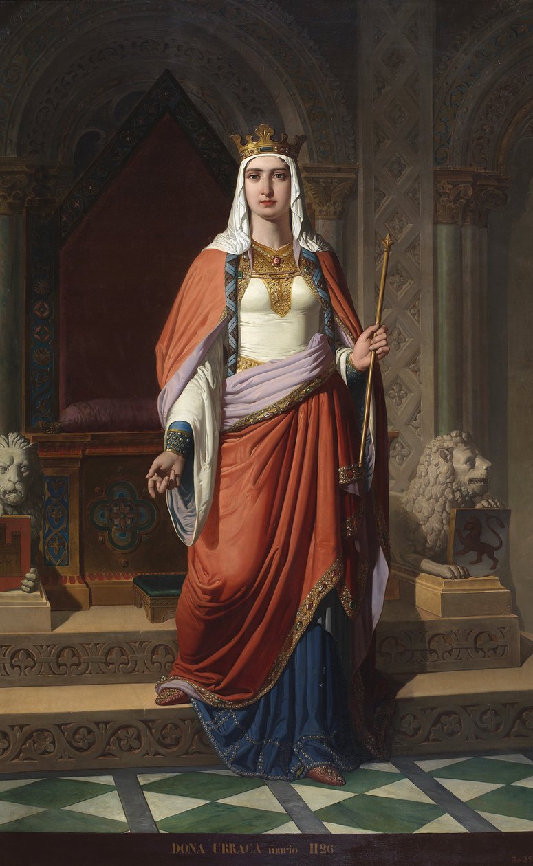 Portre de la reine Urraque Iere de Leon (1081-1126) (Leon ve Kastilya kraliçesi Urraca