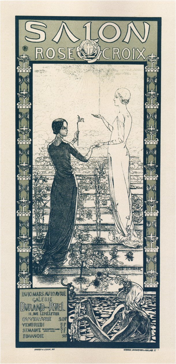Rose & Cross Society Sergisi by Carlos Schwabe
