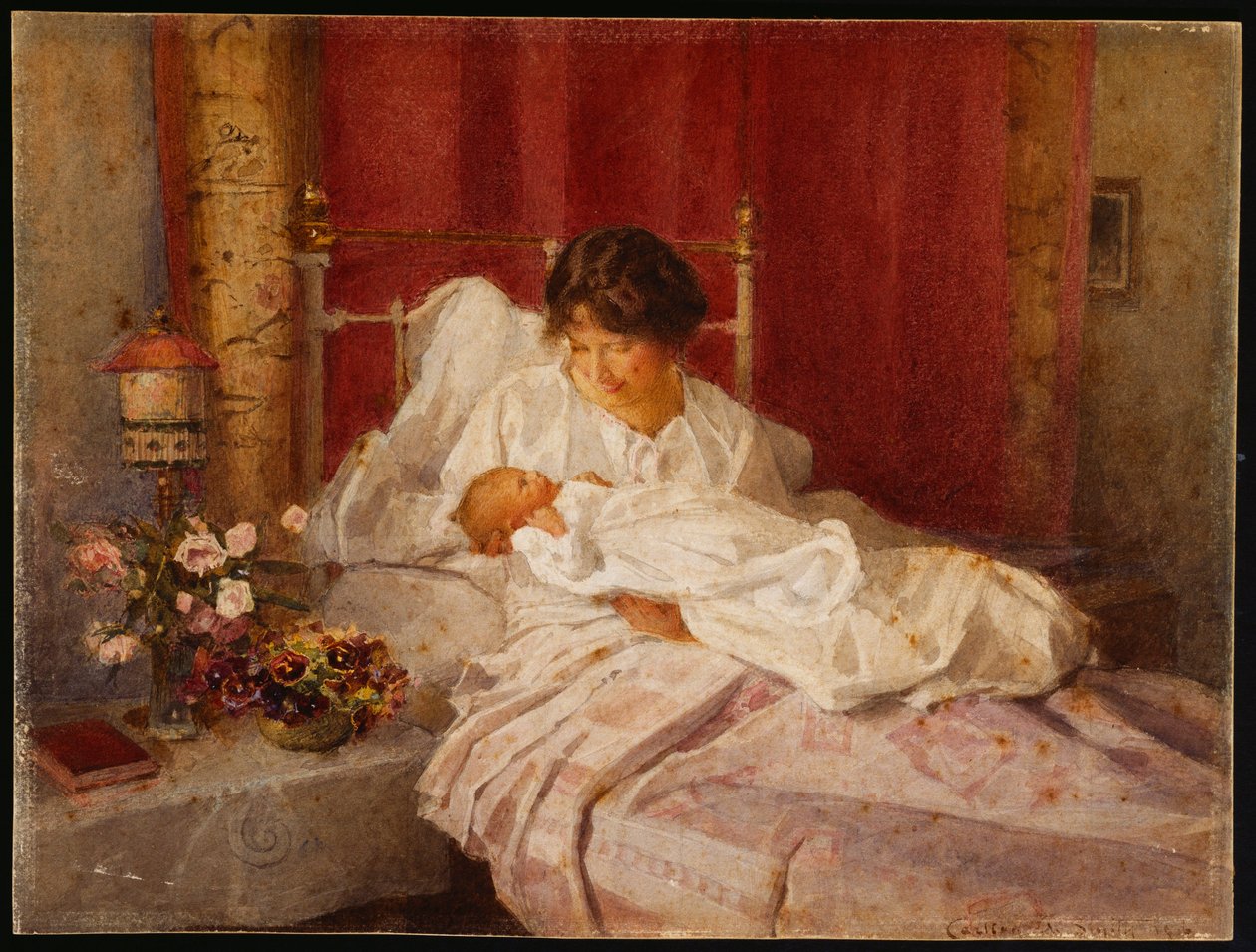 Bebeğiyle Bir Anne by Carlton Alfred Smith