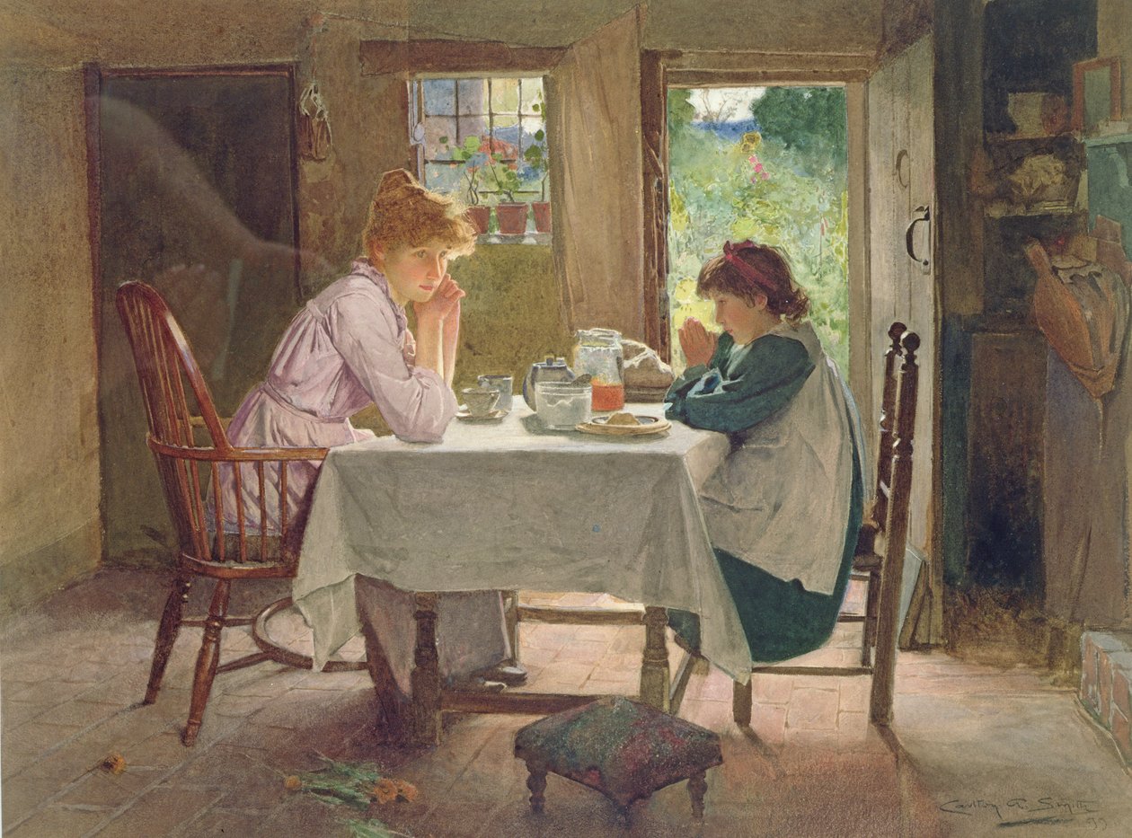 Almak üzere olduğumuz şey için (tuval üzerine yağlı boya) by Carlton Alfred Smith