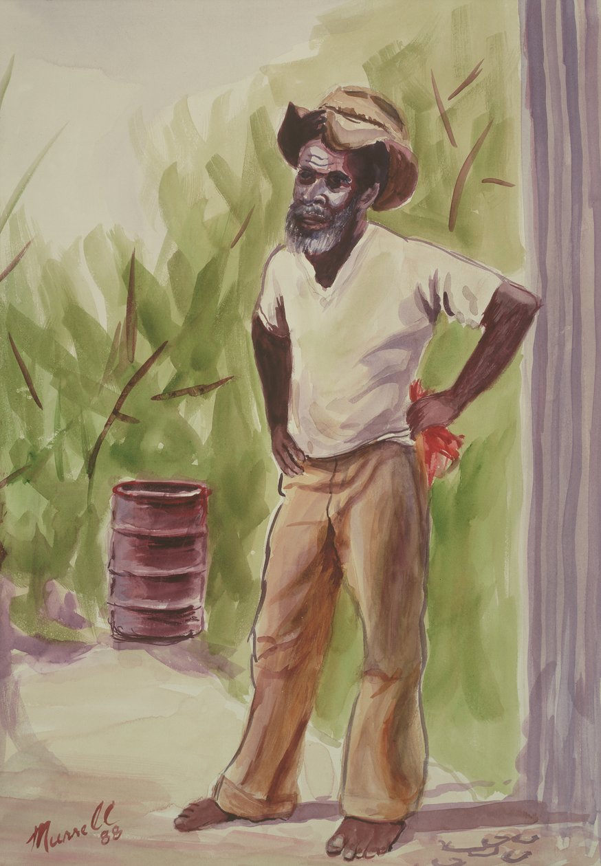 Mola zamanı, 1989 (kağıt üzerinde wc) by Carlton Murrell