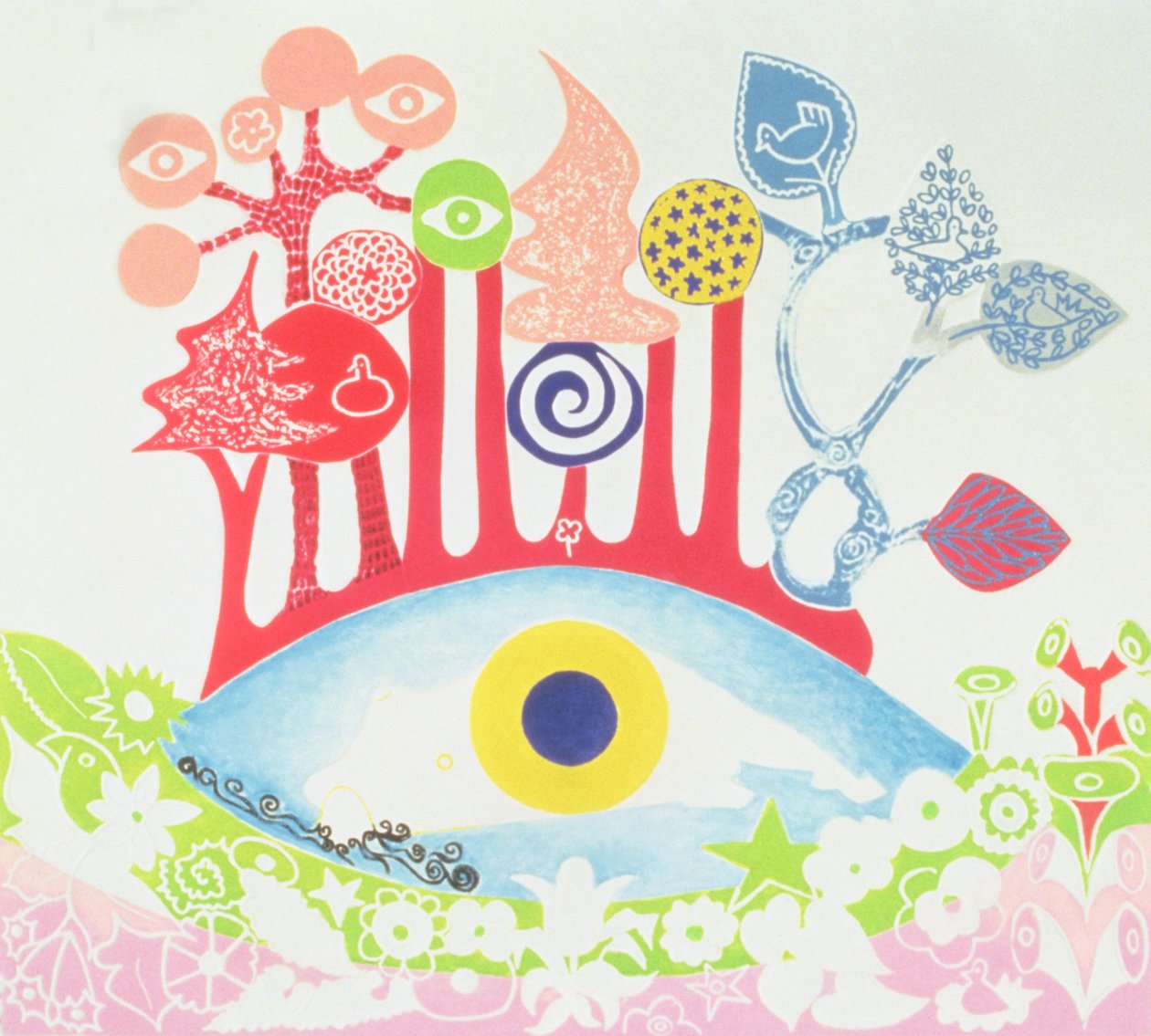 Orada, Titania gecenin bir yerinde, çiçekler içinde uyur.. 1994 by Carmen Gracia