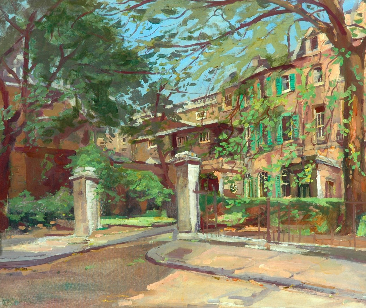 Kaybolan Londra: Montague Place, Whitehall Bahçeleri by Caroline Matilda Baker