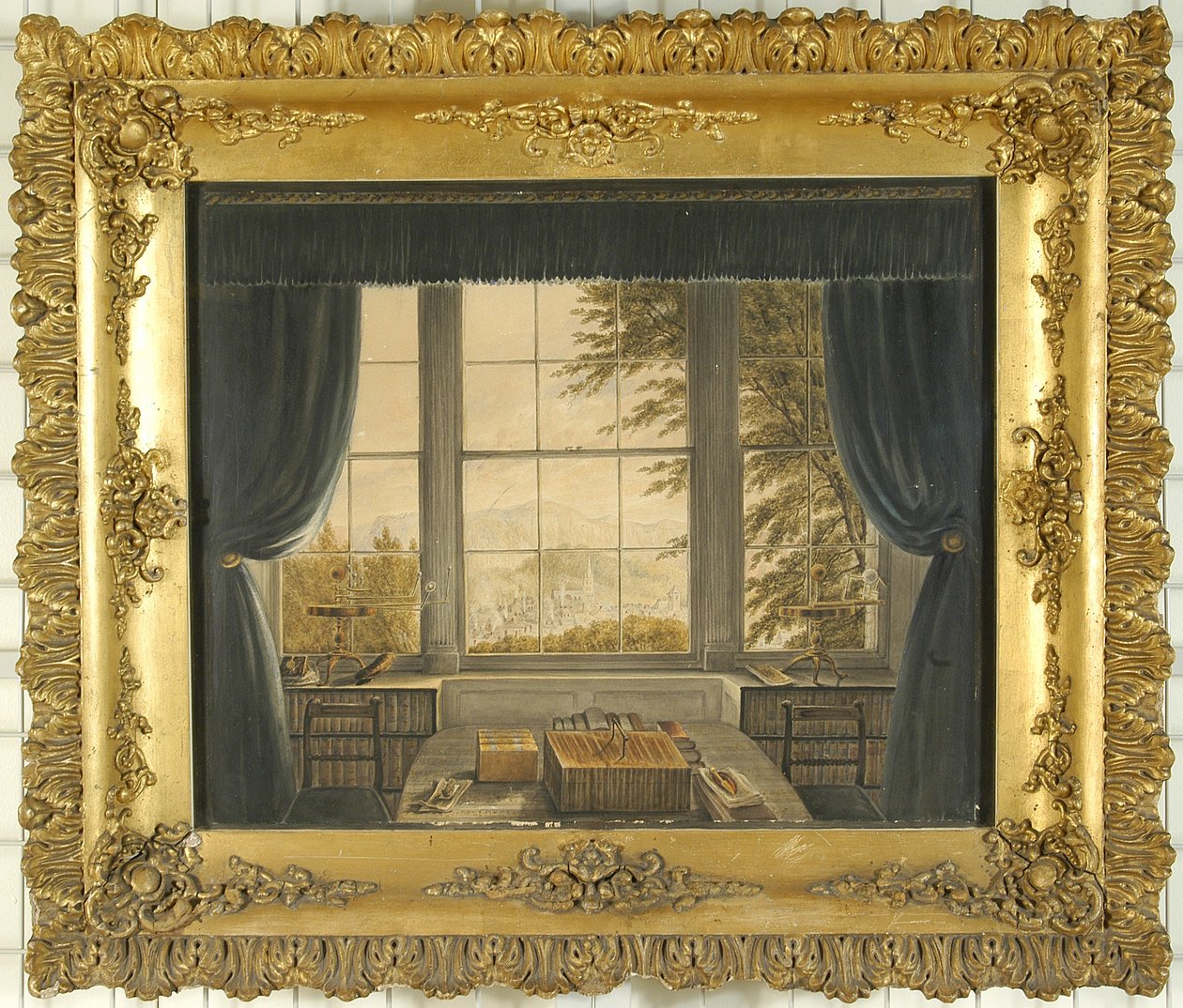 Greta Hall Çalışmasının Güney Penceresi, 1841 by Caroline Bowles