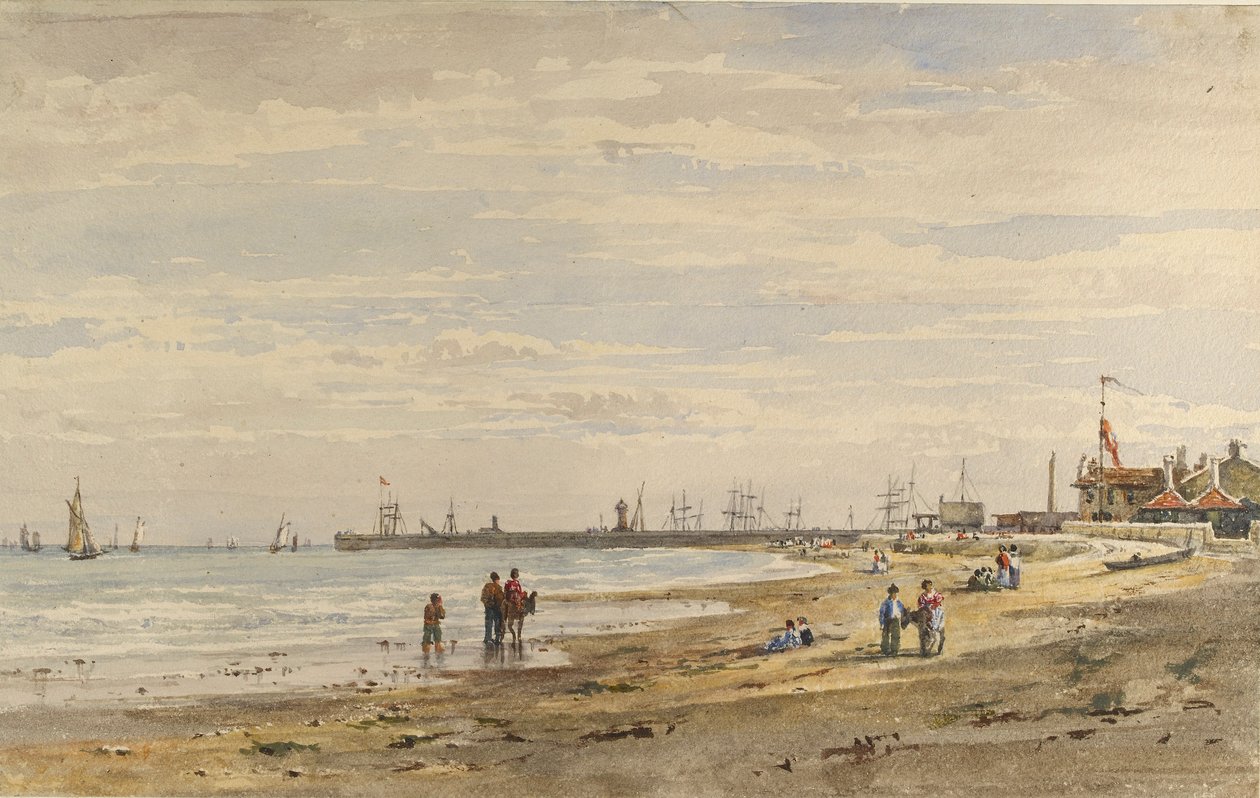Ramsgate İskelesi, Ağustos 1838 by Caroline Davidson