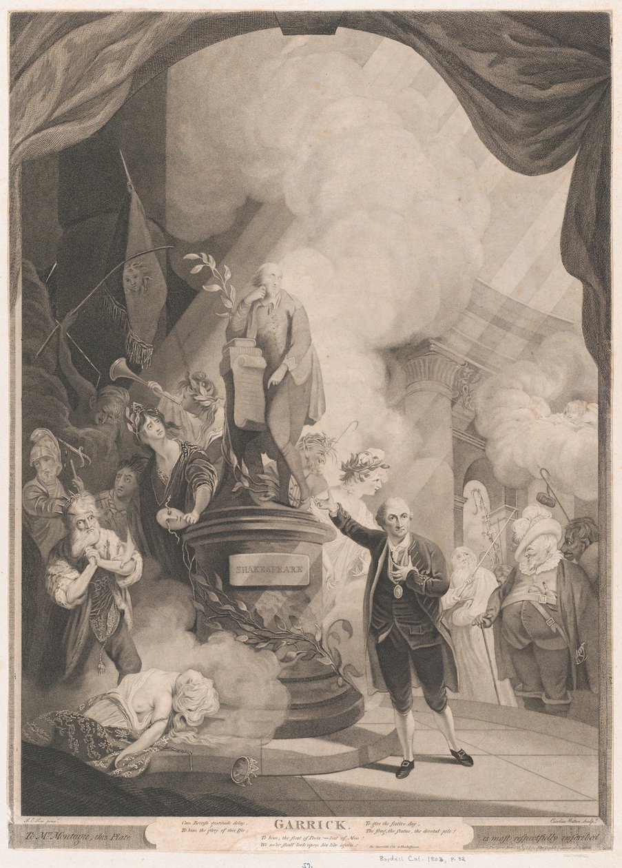 Garrick Jubilee Ode'yi Konuşuyor by Caroline Watson