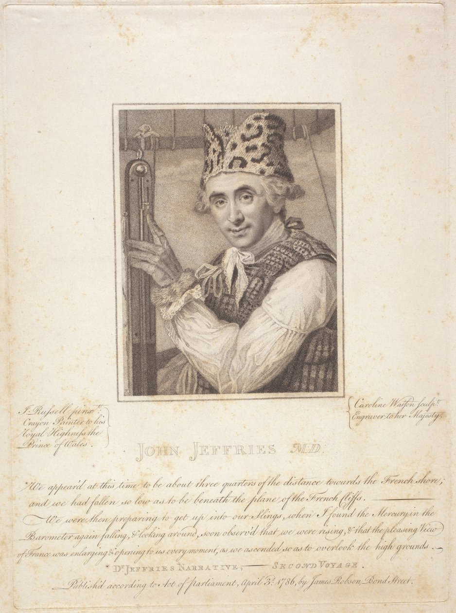 John Jeffries MD, 3 Nisan by Caroline and Russell John (1745 1806) Watson