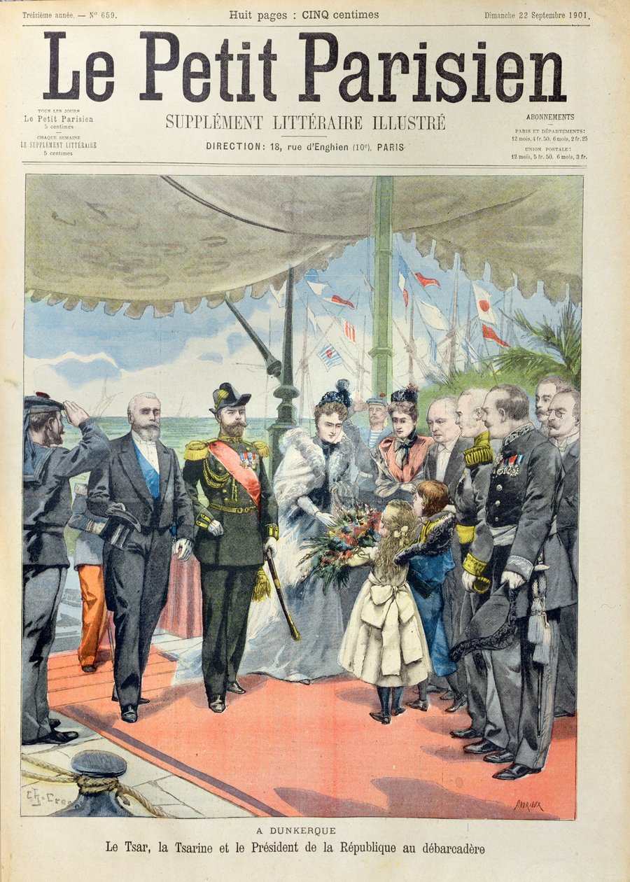 Çar Nicolas II ve eşi Tsarina Alexandra, Dunkirk