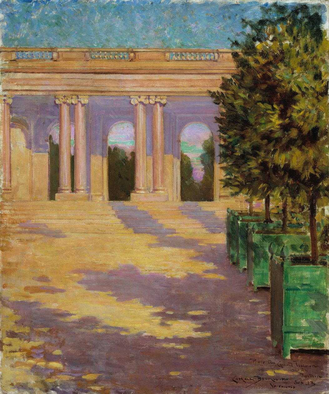 Grand Trianon Arcade, Versay, 1913. by Carroll Beckwith