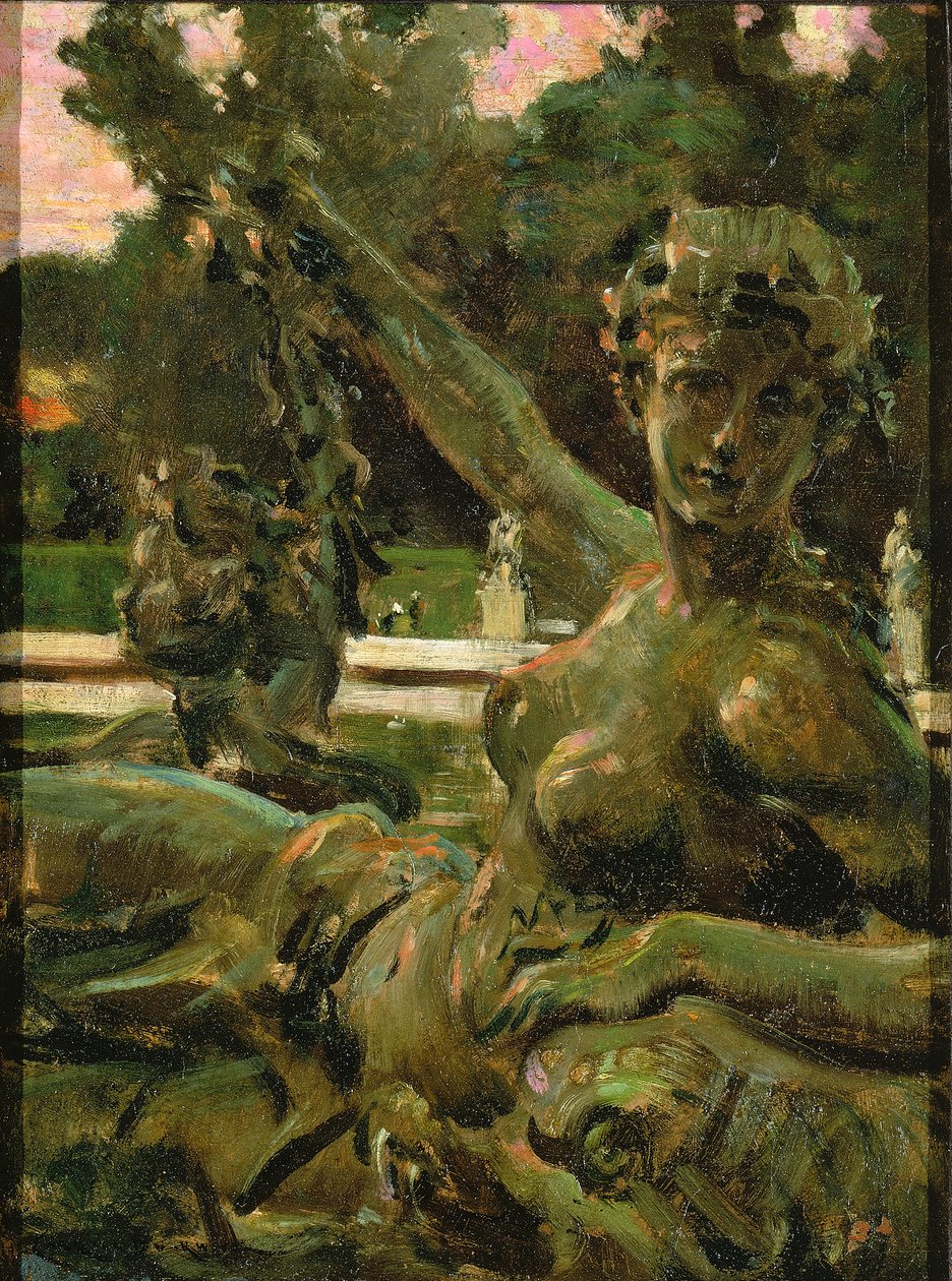 Peri ve Aşk Tanrısı, 1913. by Carroll Beckwith