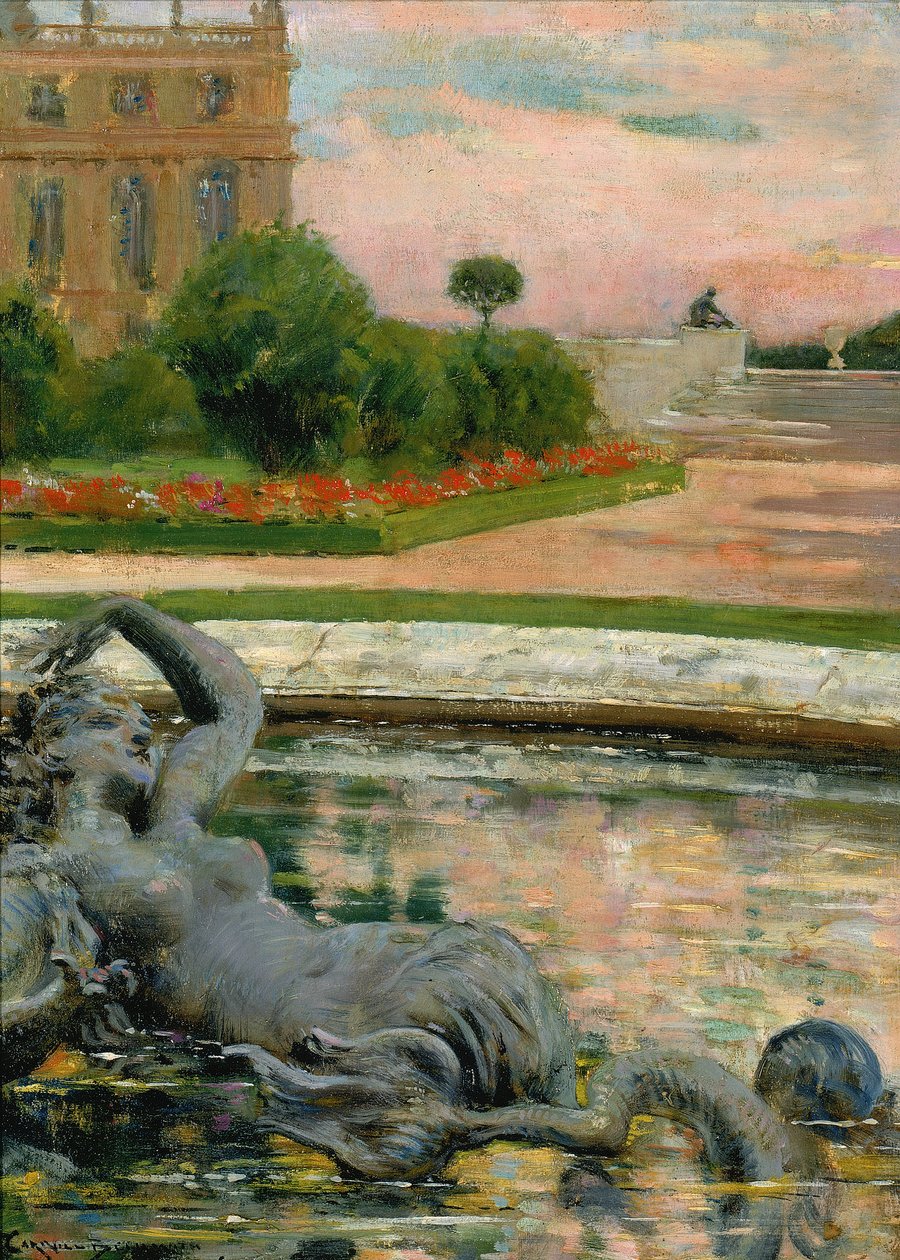 Kuzey Parter, Sirenler Çeşmesi, 1913. by Carroll Beckwith