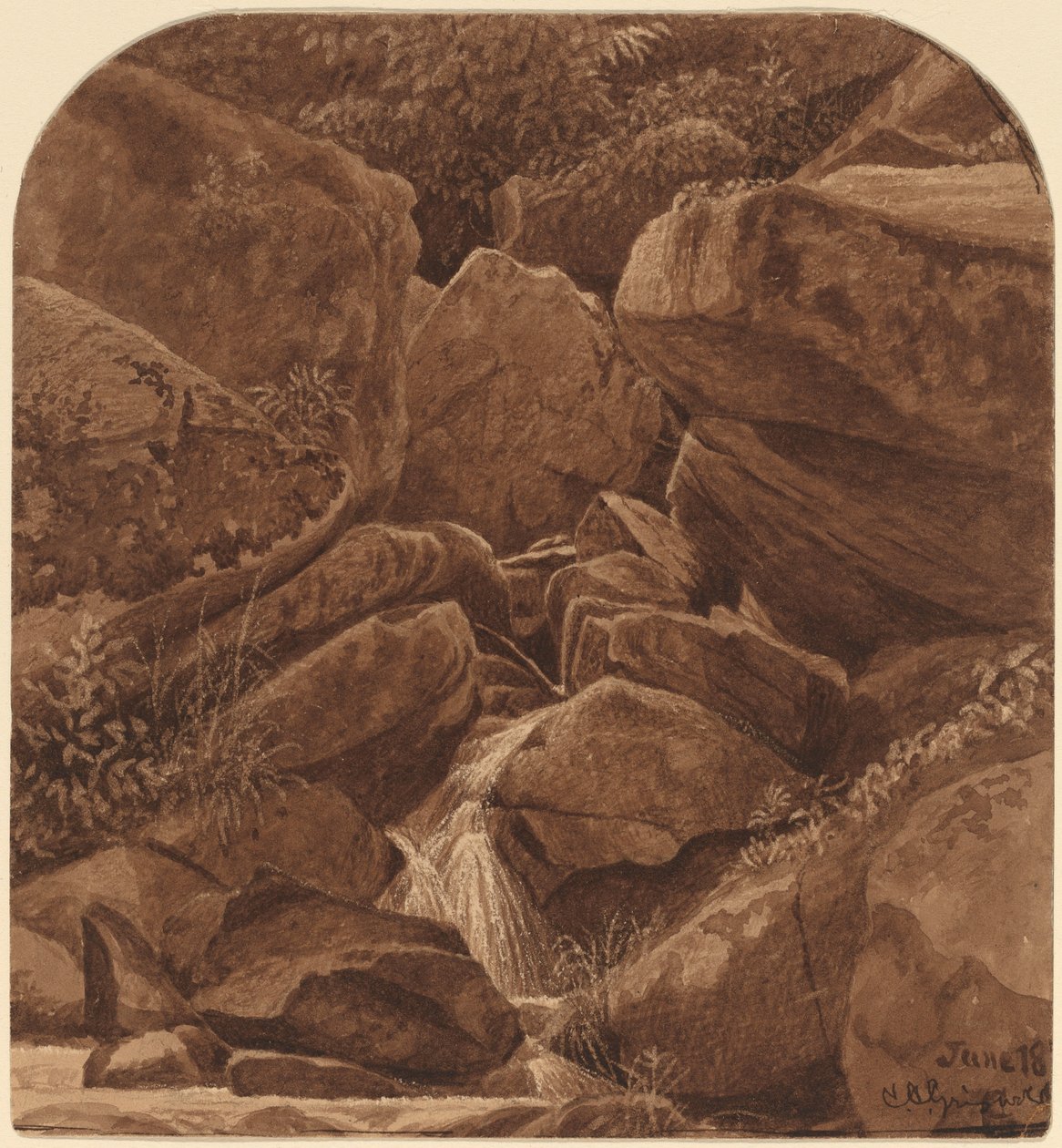 Kayalar ve Şelale by Casimir Clayton Griswold