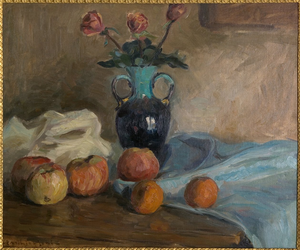 Natürmort yaklaşık 1920 (bir karton üzerine yapıştırılmış tuval üzerine yağlıboya) by Casimiro Jodi