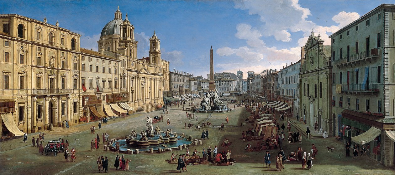 Piazza Navona, Roma by Gaspar van Wittel