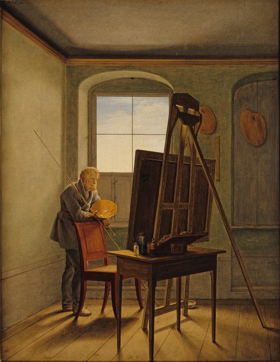 Caspar David Friedrich, Stüdyosunda by Caspar David Friedrich