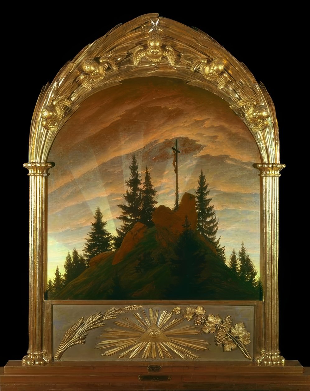 Dağlardaki haç by Caspar David Friedrich