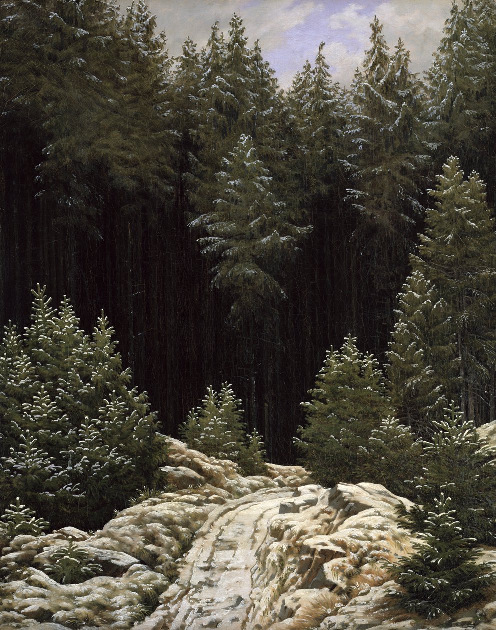 Erken Kar, c.1828 by Caspar David Friedrich