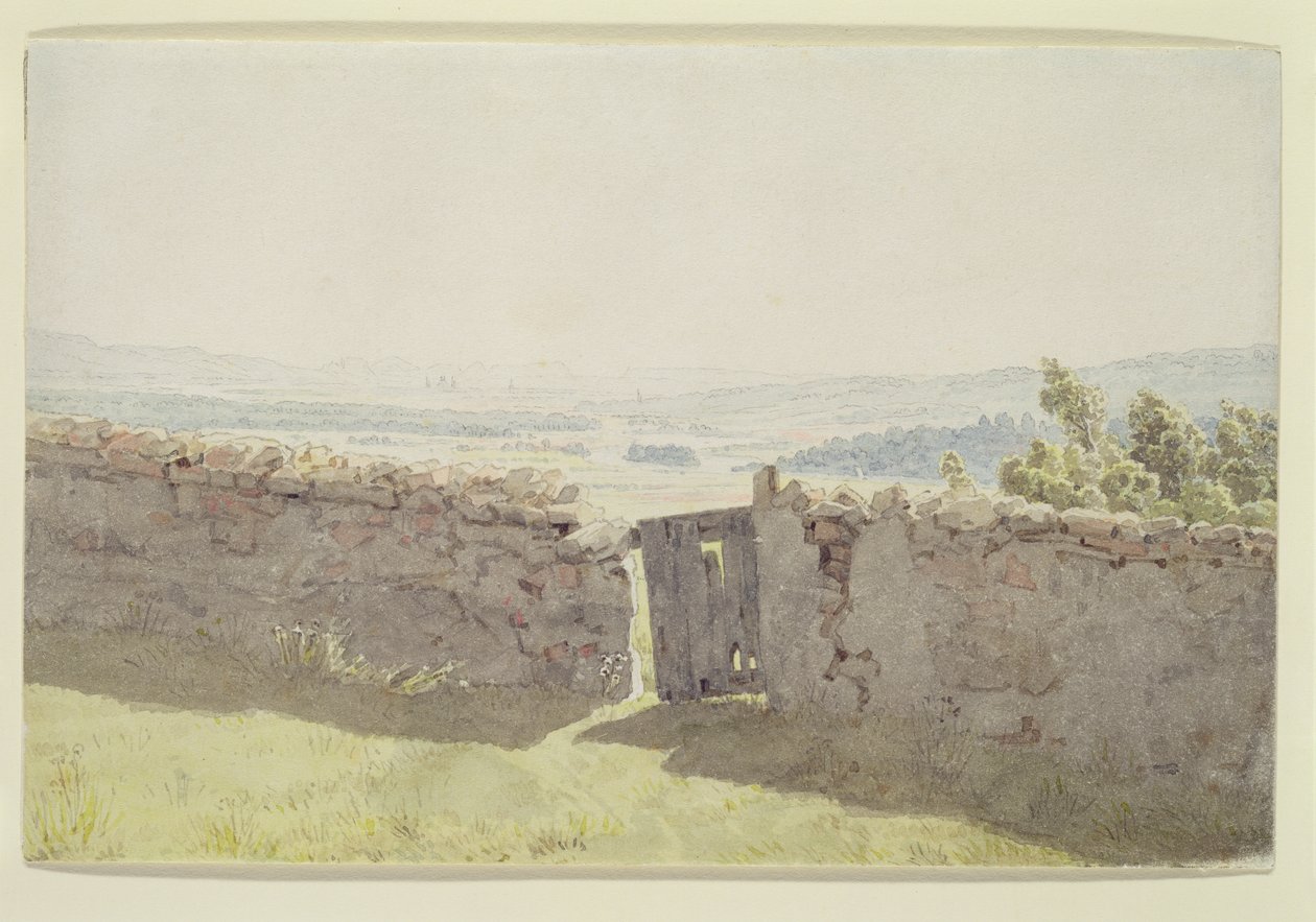 Bahçe Duvarındaki Kapı by Caspar David Friedrich