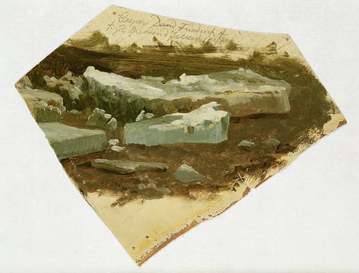 Buz Parçası, 1840 by Caspar David Friedrich