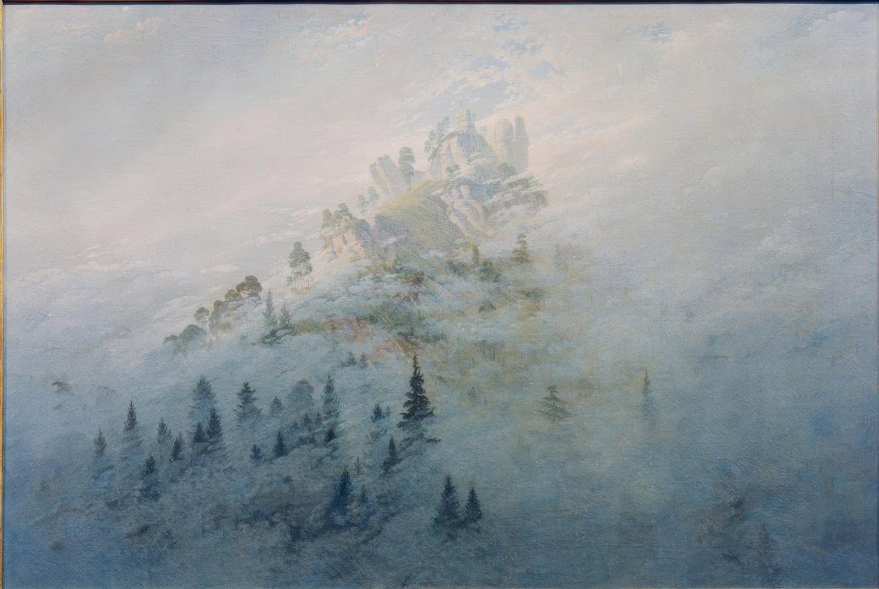 Dağlarda sabah sisi by Caspar David Friedrich