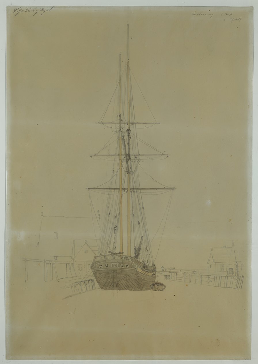 İki ustanın çalışması by Caspar David Friedrich