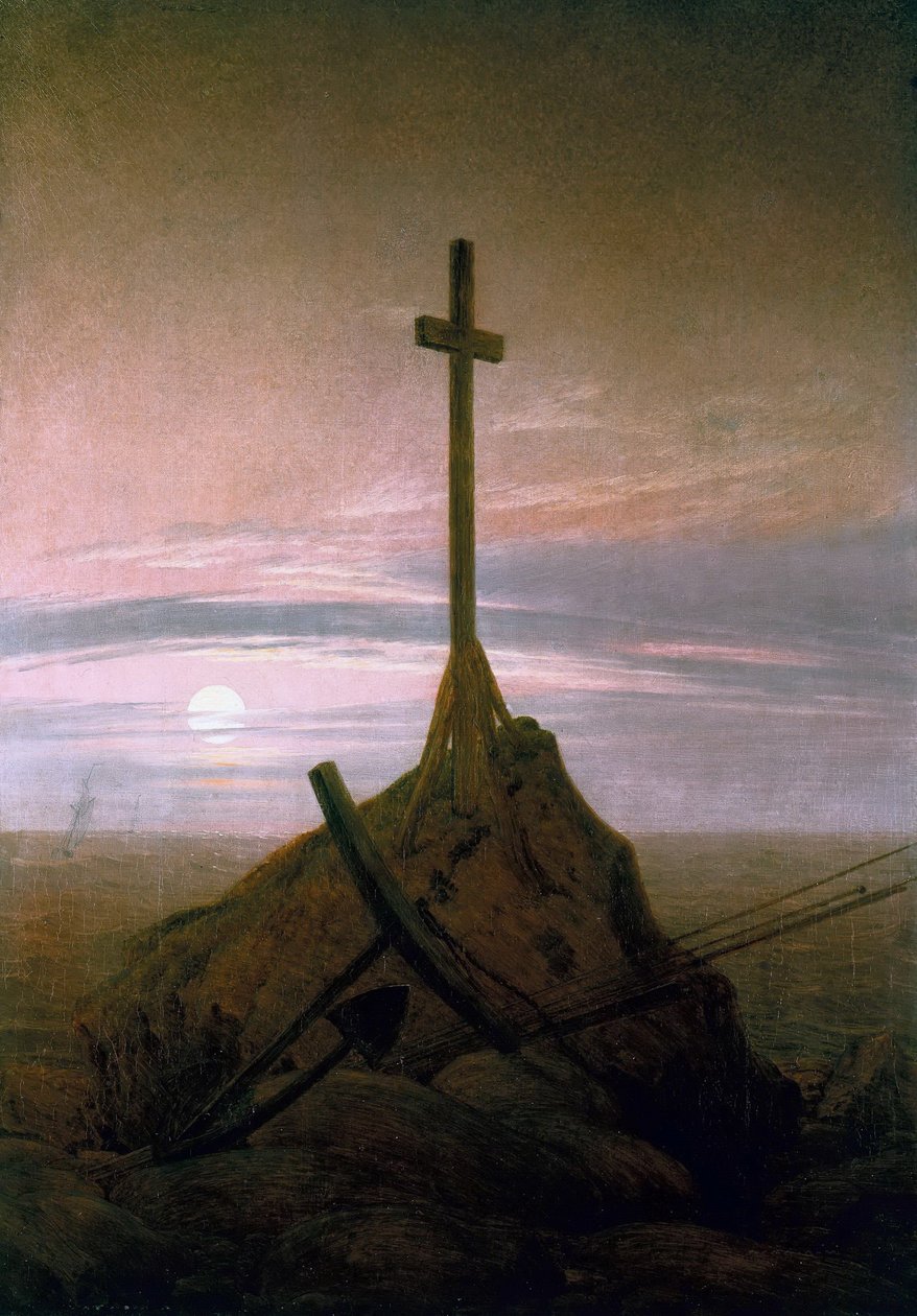 Baltık Yanındaki Haç by Caspar David Friedrich
