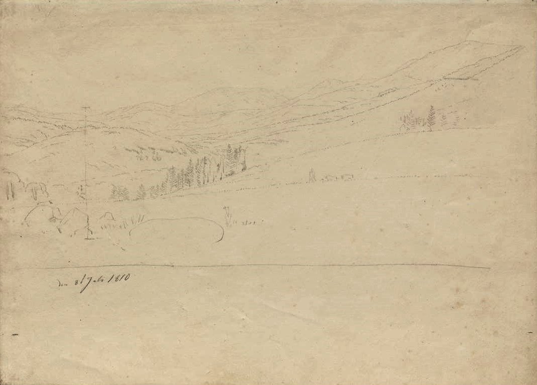 Dev Dağlardan Görünüm by Caspar David Friedrich