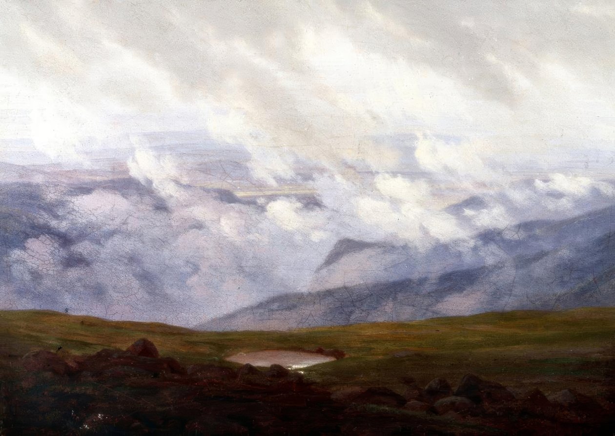 hareketli bulutlar by Caspar David Friedrich