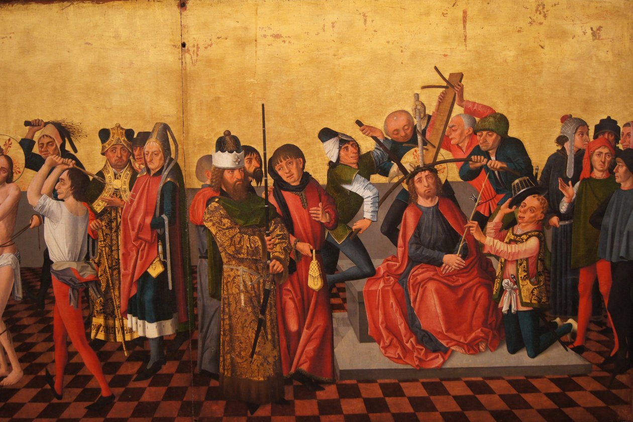 Colmar Altarpiece (Flagellation, Dikenli Taç) by Caspar Isenmann