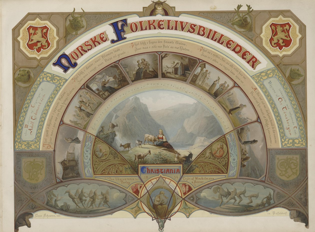 Norveç Halk Hayatı Resimleri by Caspar Scheuren