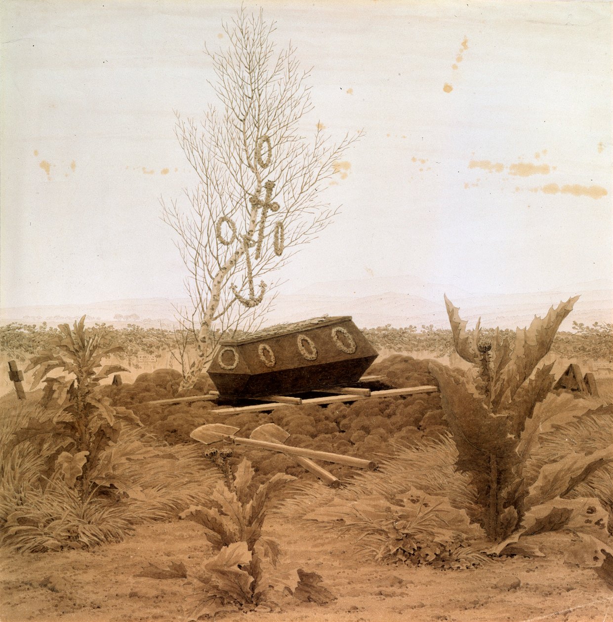 Mezarın kenarında, 1830