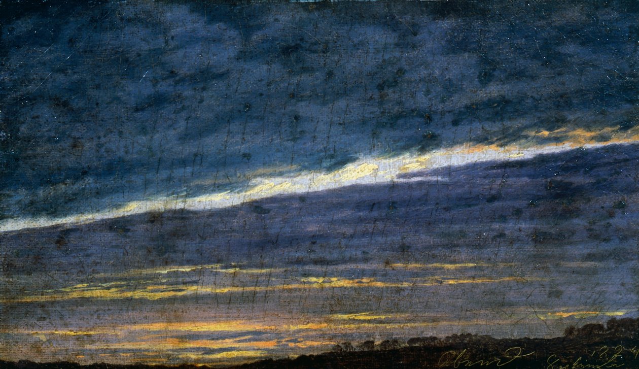 Bulutlu akşam gökyüzü by Caspar David Friedrich