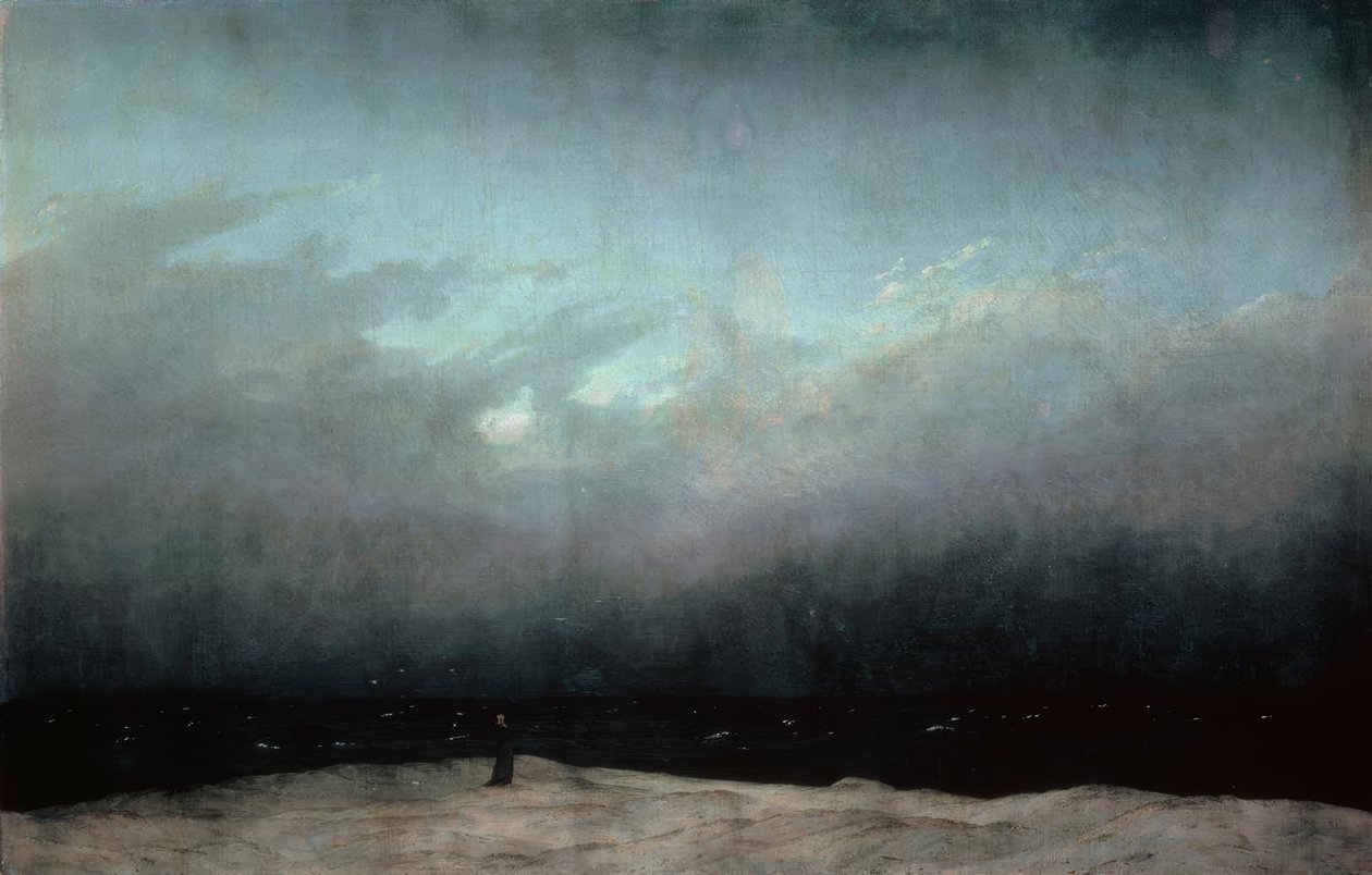deniz kenarındaki keşiş by Caspar David Friedrich