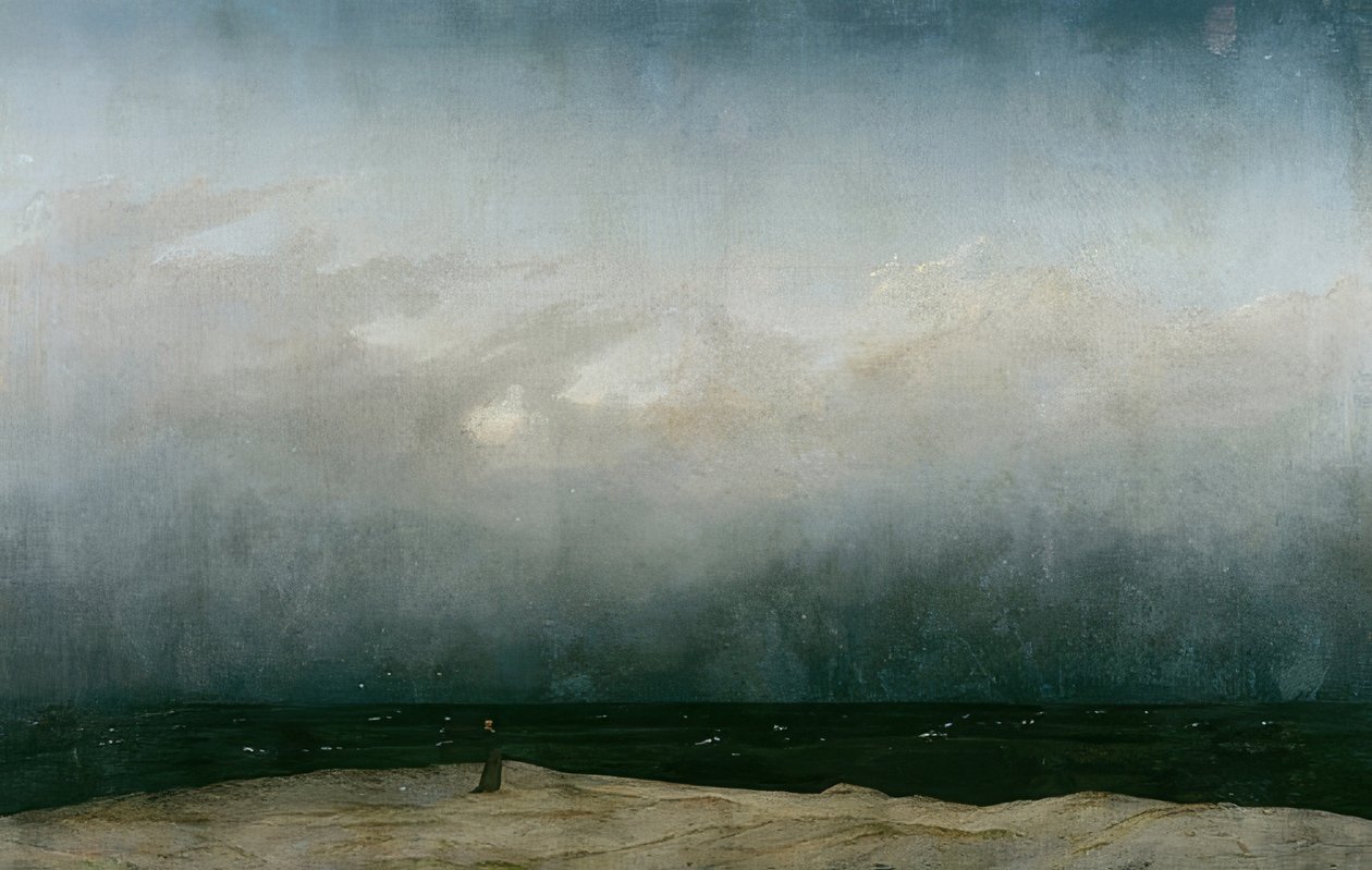 Deniz kenarındaki keşiş. 1808-1810 by Caspar David Friedrich