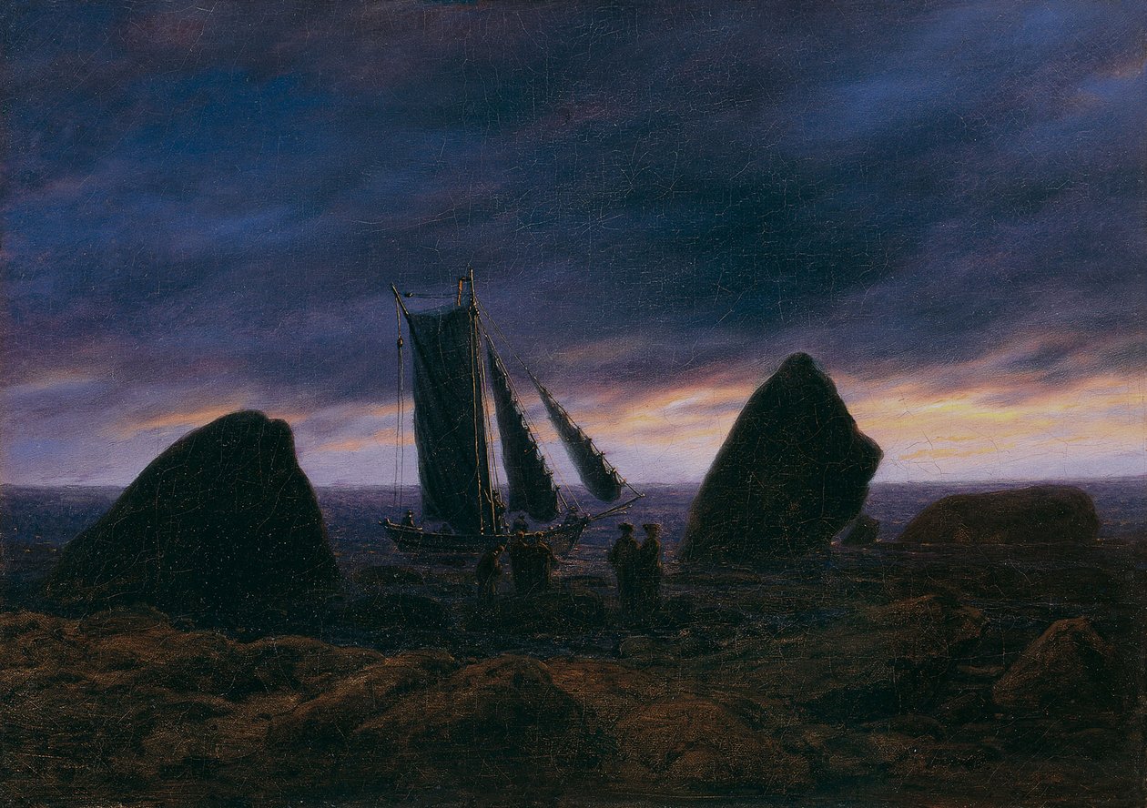 Baltık Denizi Kıyısında Balıkçı Teknesi, c. 1830 by Caspar David Friedrich