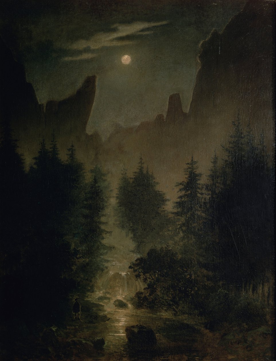Almanca: Uttewalder Grund by Caspar David Friedrich