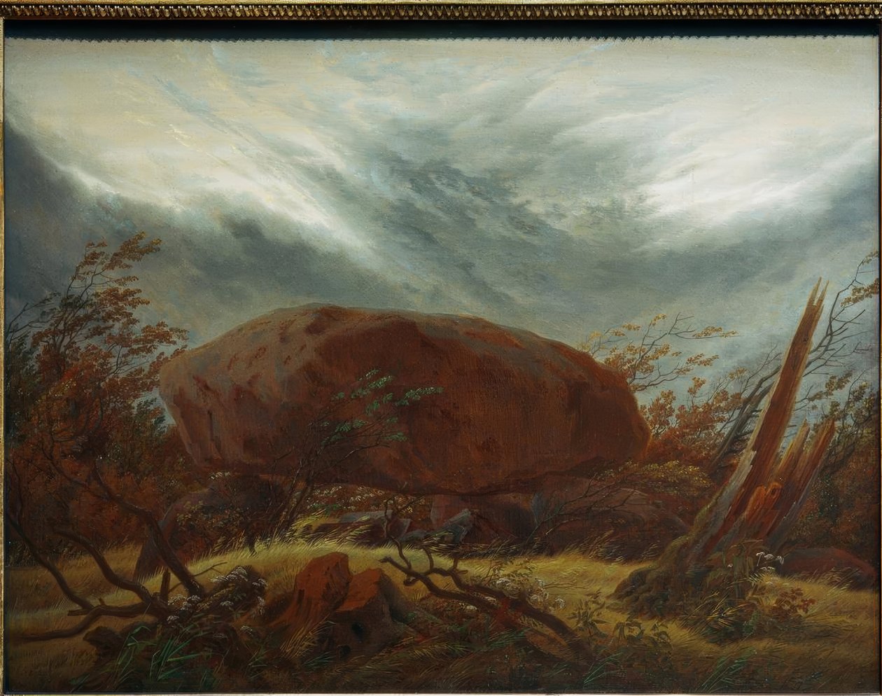 Sonbaharda megalitik mezar by Caspar David Friedrich