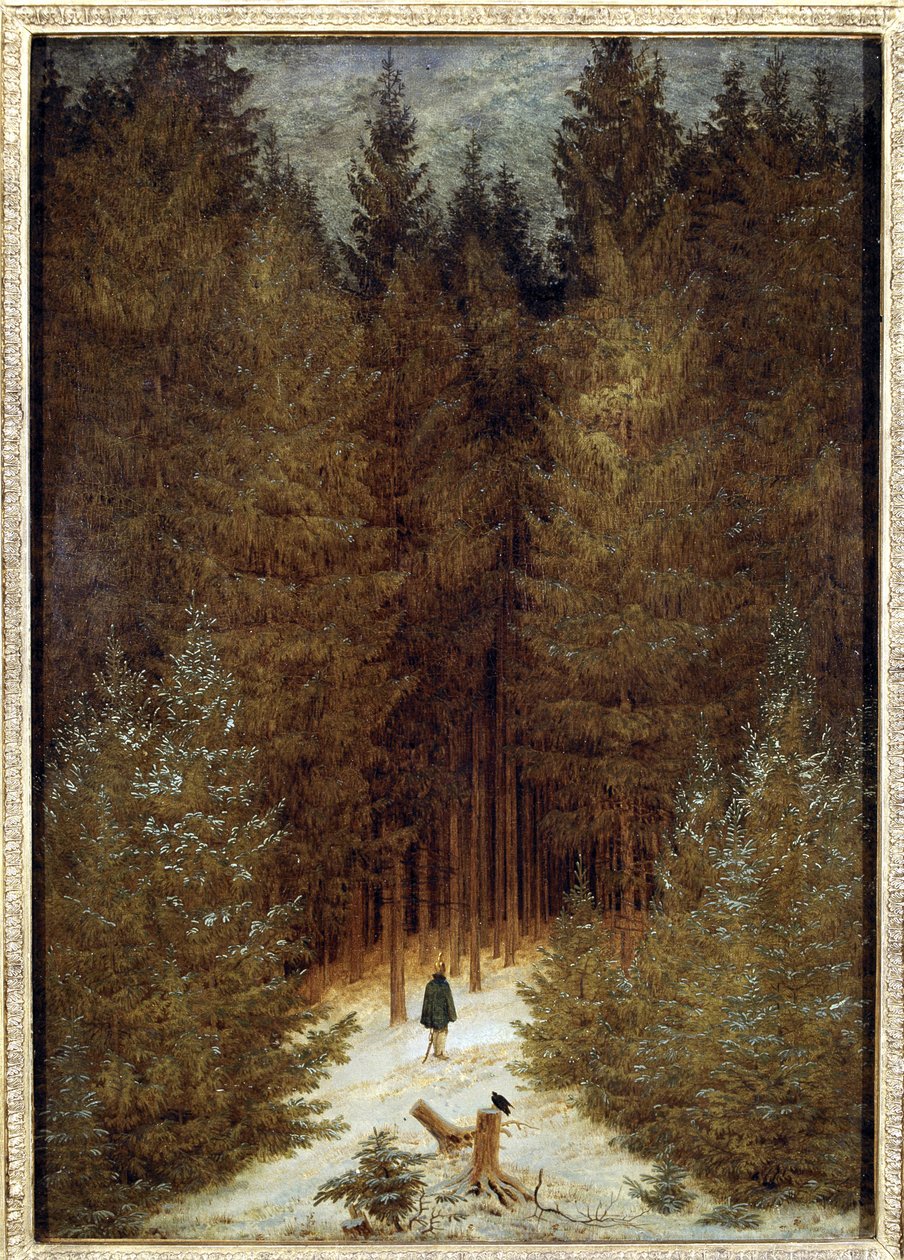 Ormandaki avcı by Caspar David Friedrich