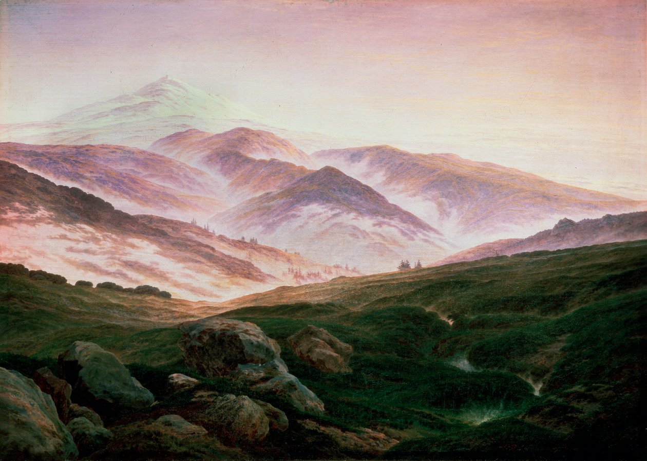 Riesengebirge hatırası, 1835. by Caspar David Friedrich