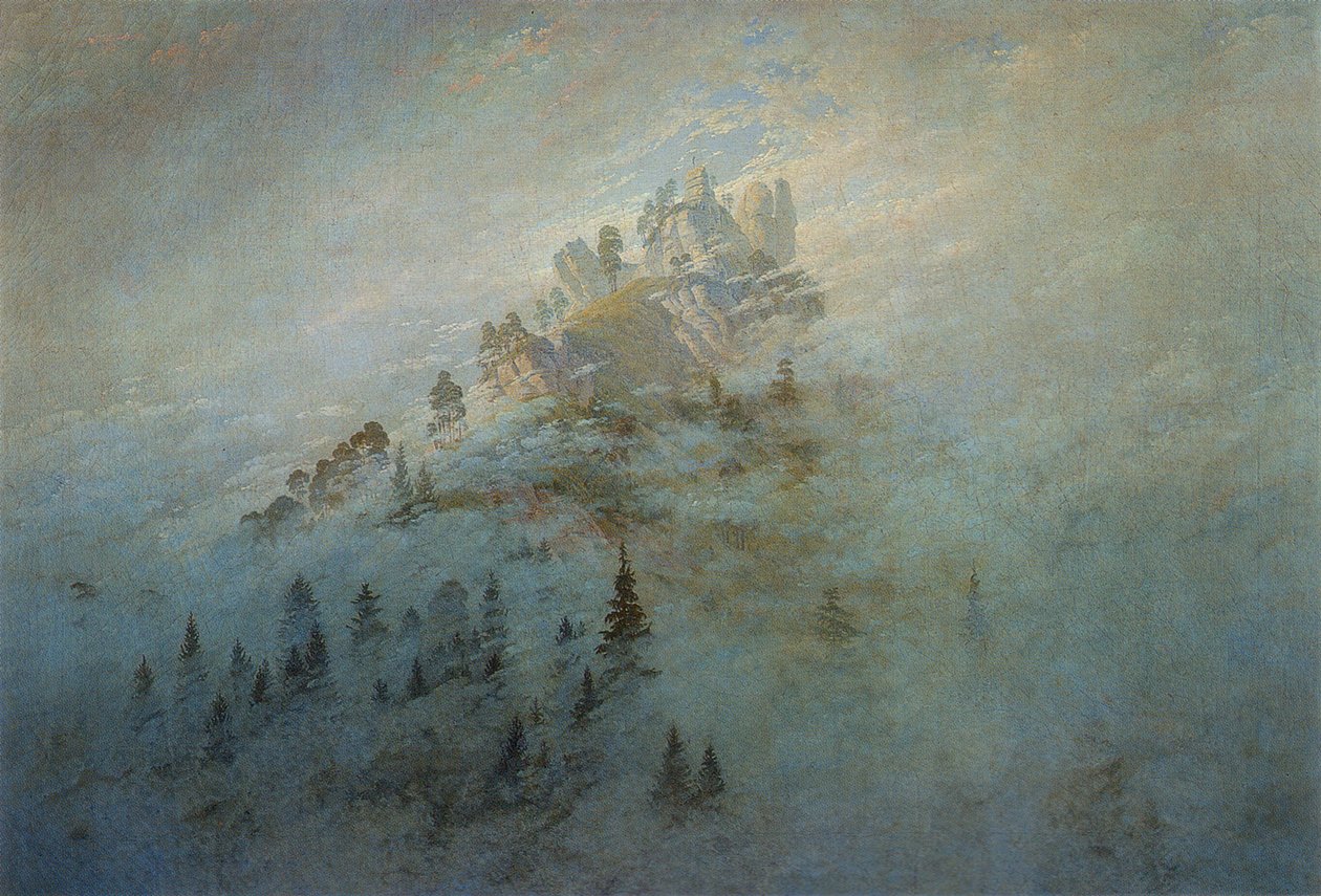 Dağlarda sabah sisi, 1808 by Caspar David Friedrich
