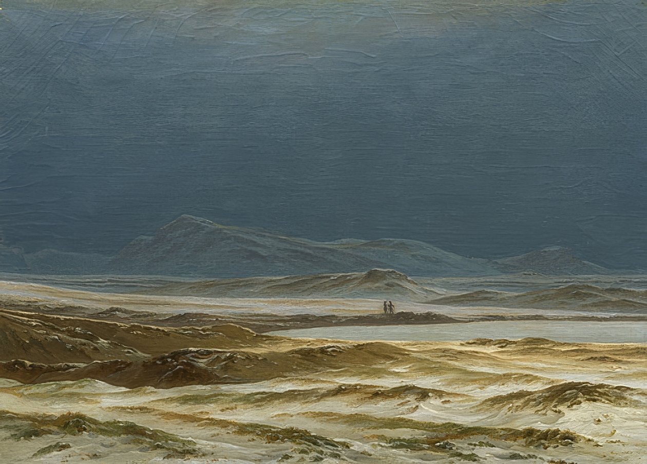 Baharda İskandinav manzarası. 1825 civarında by Caspar David Friedrich