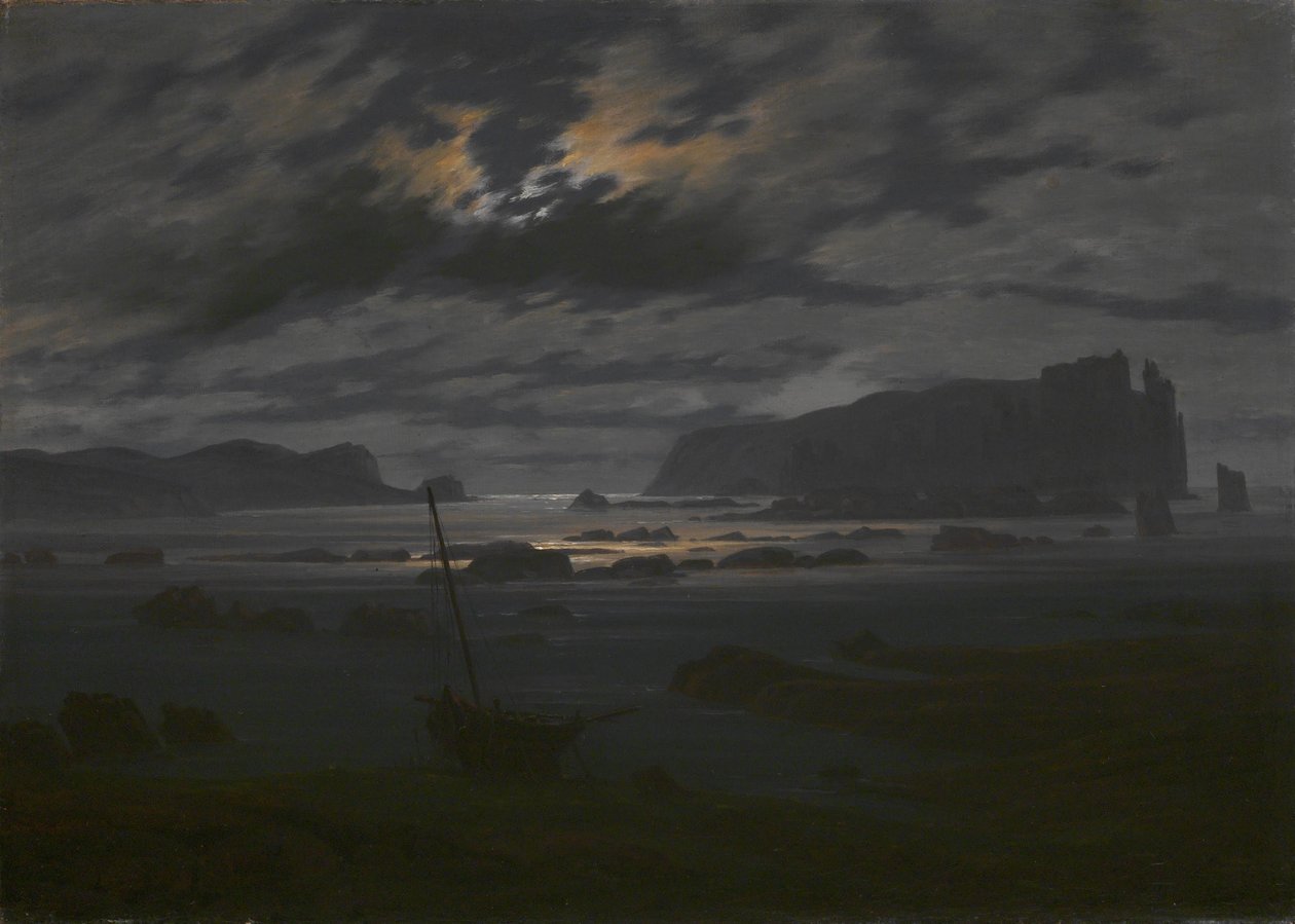 Ay Işığında Kuzey Denizi, c. 1823 by Caspar David Friedrich
