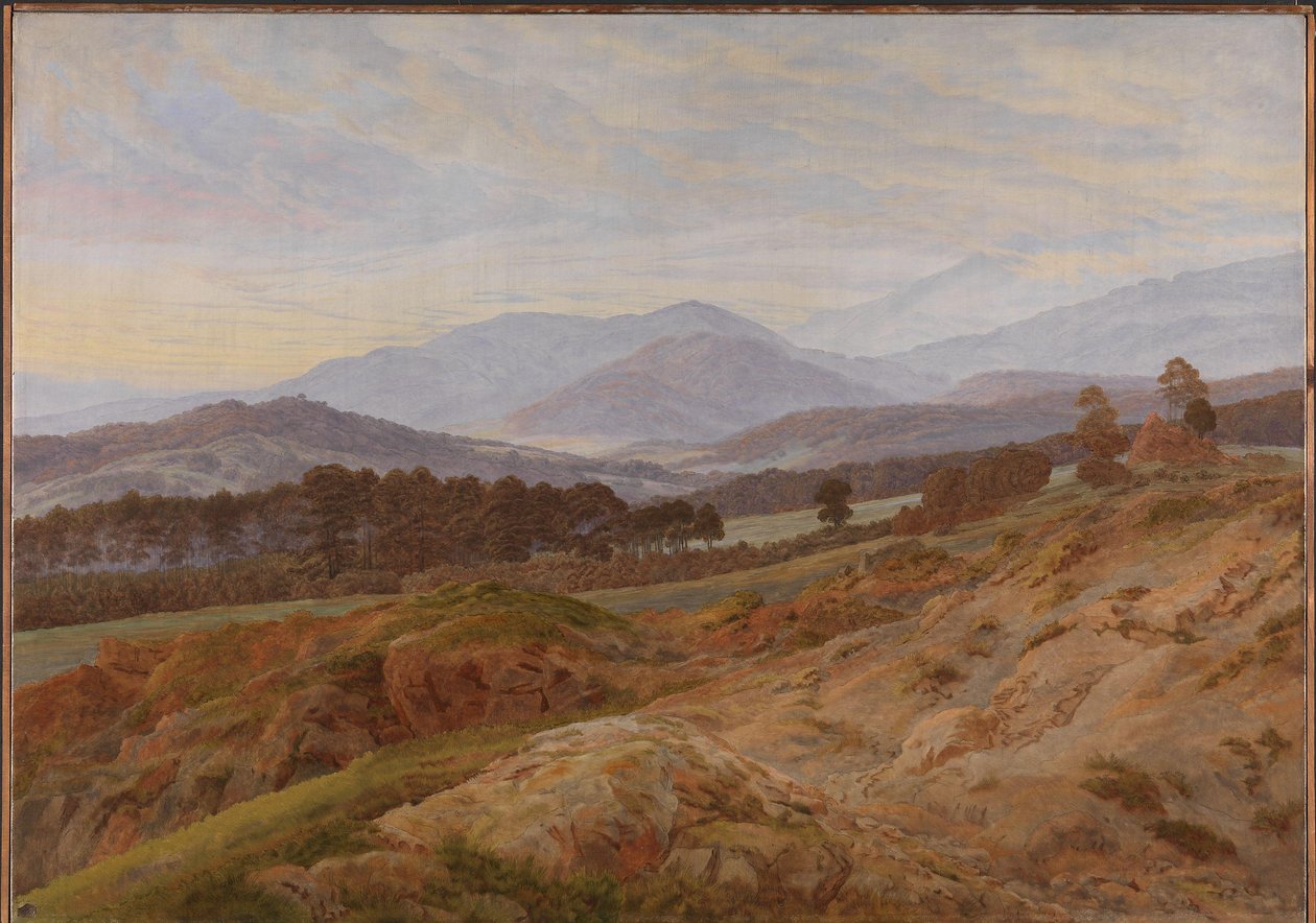 Dev Dağ Manzarası by Caspar David Friedrich