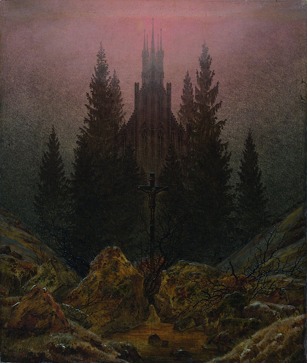 Dağlardaki Haç, 1812 civarı by Caspar David Friedrich